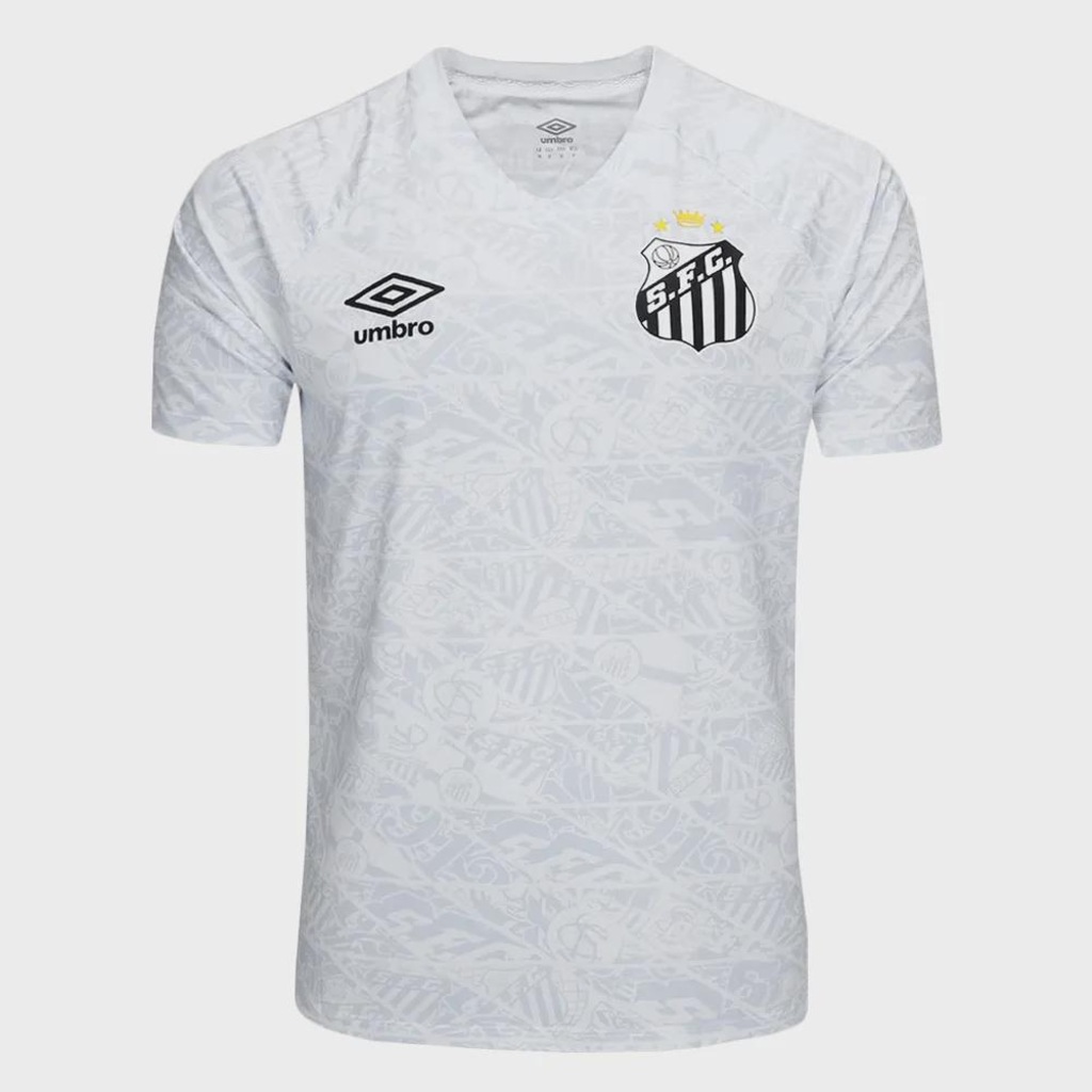 Camisa Masculina de Aquecimento do Santos 2025 Umbro