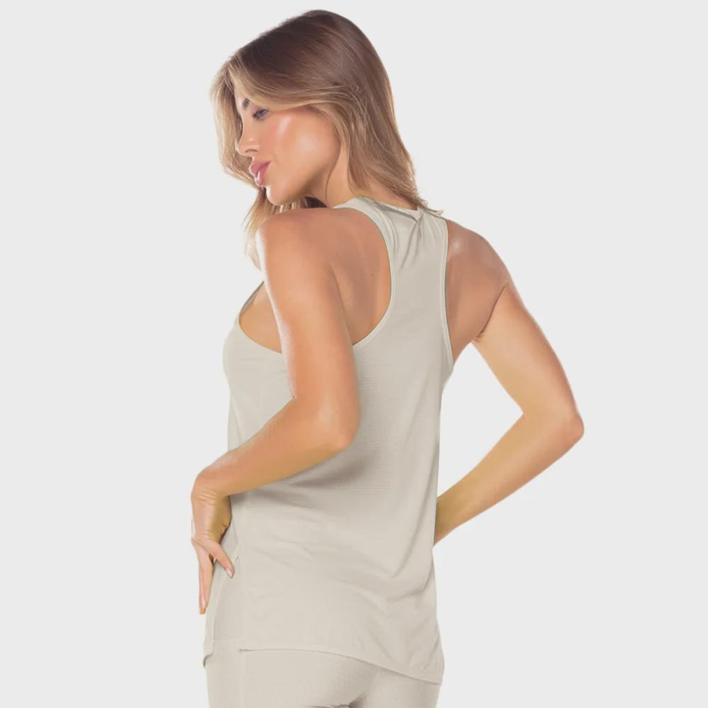 Imagem 2 do produto Camiseta Regata Feminina Vestem Fenda Honey