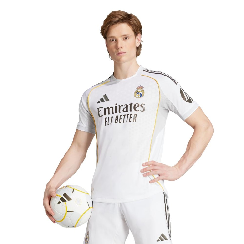 Camisa do Real Madrid Masculina I 25/26 Authentic Adidas