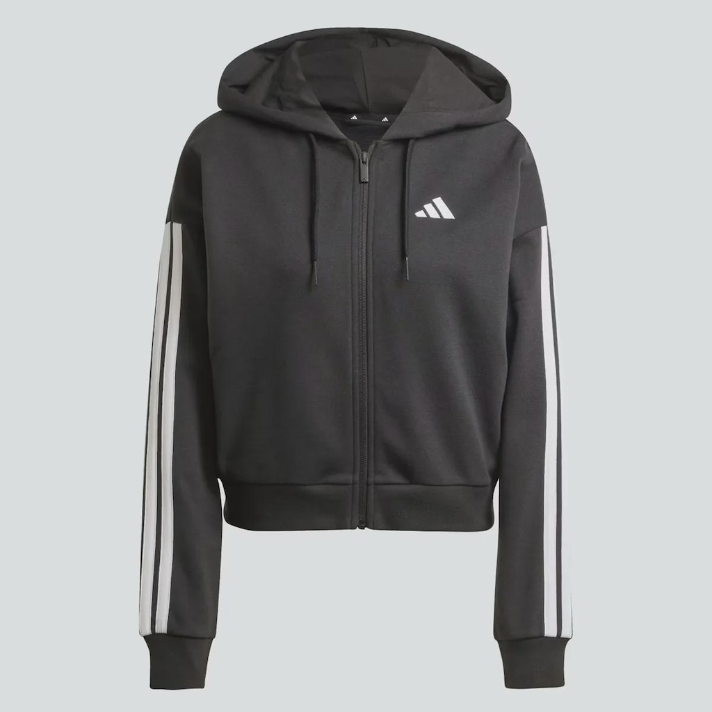 Imagem 5 do produto Blusão de Moletom adidas 3 Stripes com Capuz - Feminino