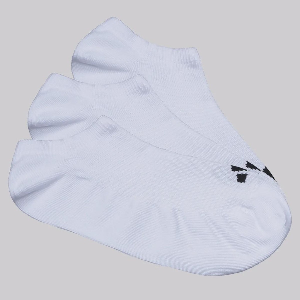 Kit 3 Pares de Meia Cano Invisível adidas Classics WMS No Show