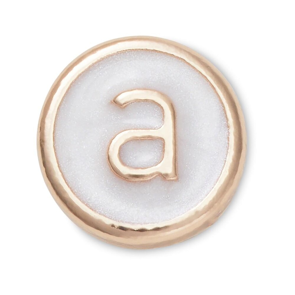 Jibbitz™ letra a pequena perolizada unico - Unissex