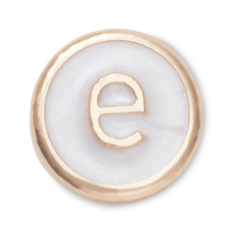 Jibbitz™ letra e pequena perolizada unico - Unissex