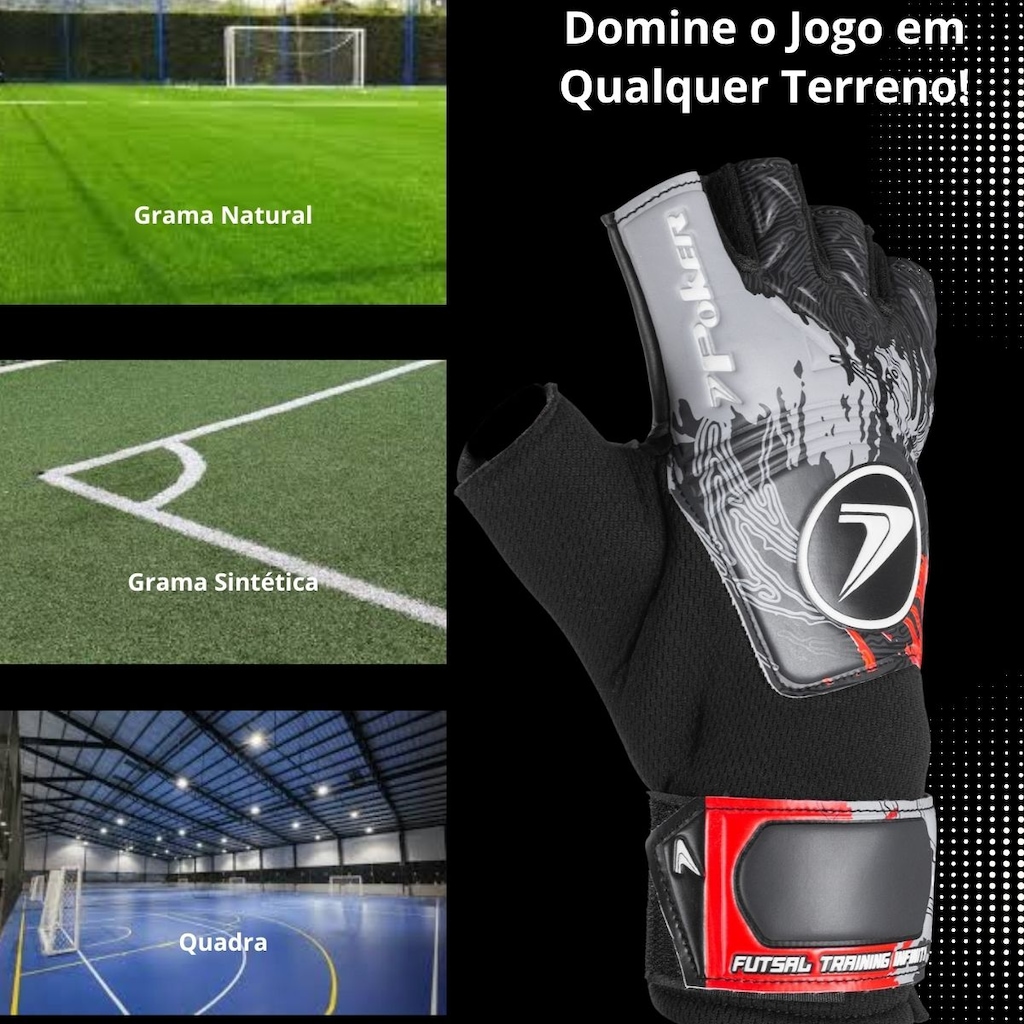 Imagem 5 do produto Luva de Goleiro Infantil Futsal Poker Infinity Training