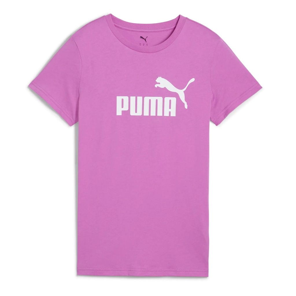 Camiseta Puma Essentials Logo Tee Wild Berry Feminina