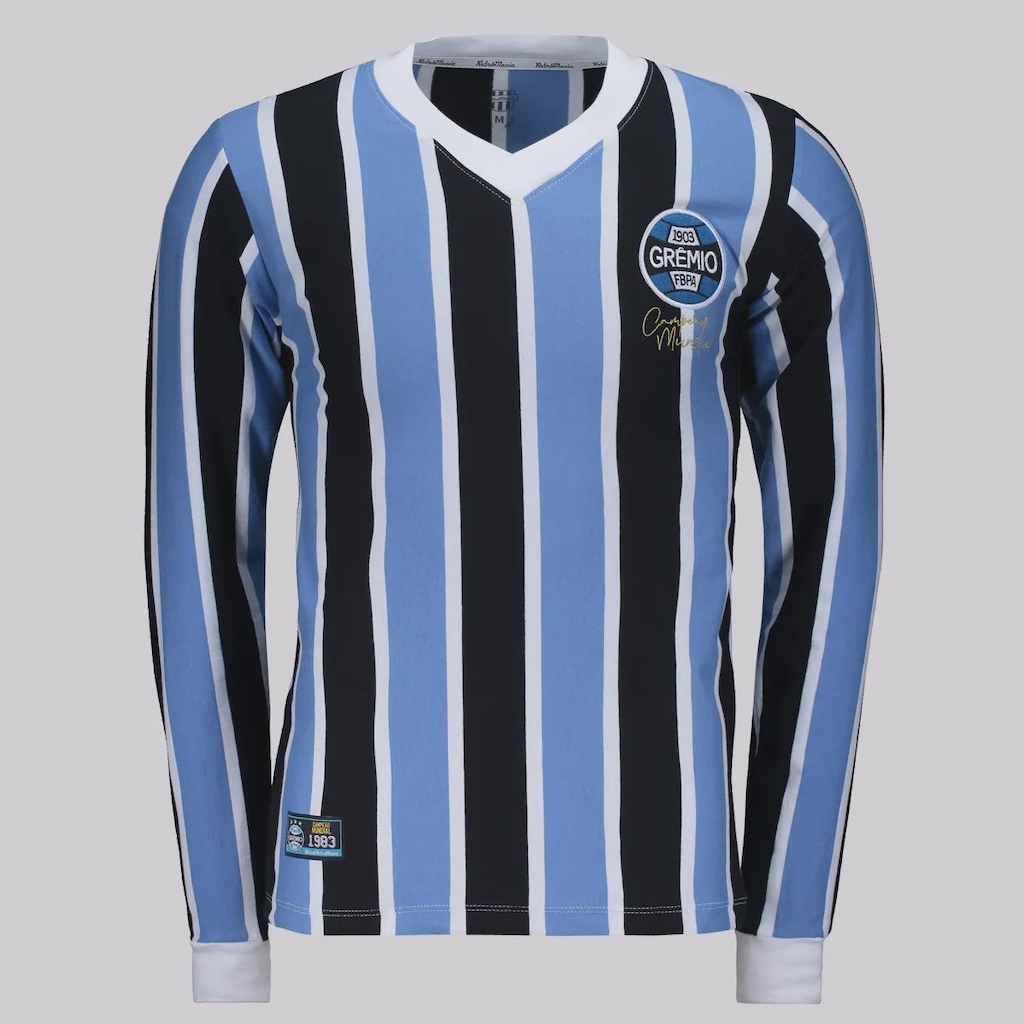 Camisa Manga Longa do Grêmio Retrô 1983 Futfanatics Masculina