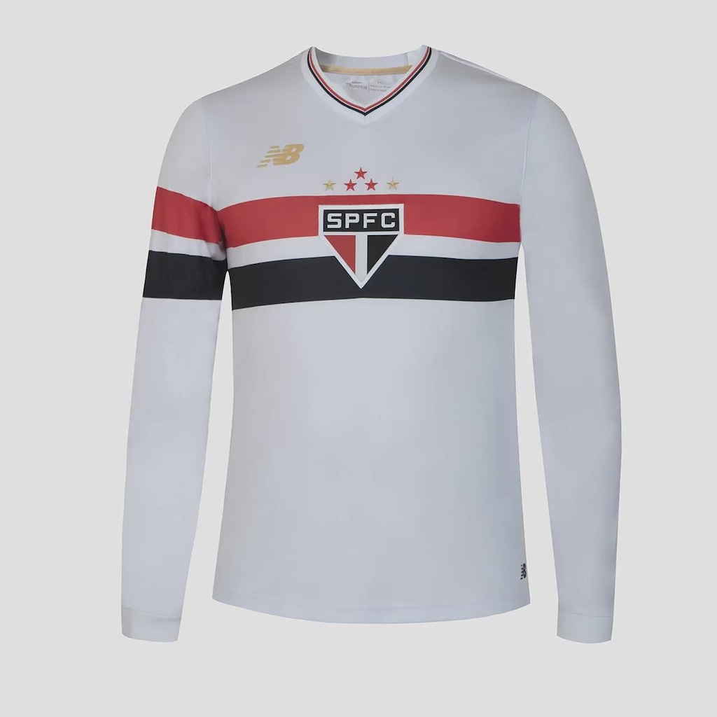 Camisa Manga Longa do São Paulo I 25/26 New Balance Masculina