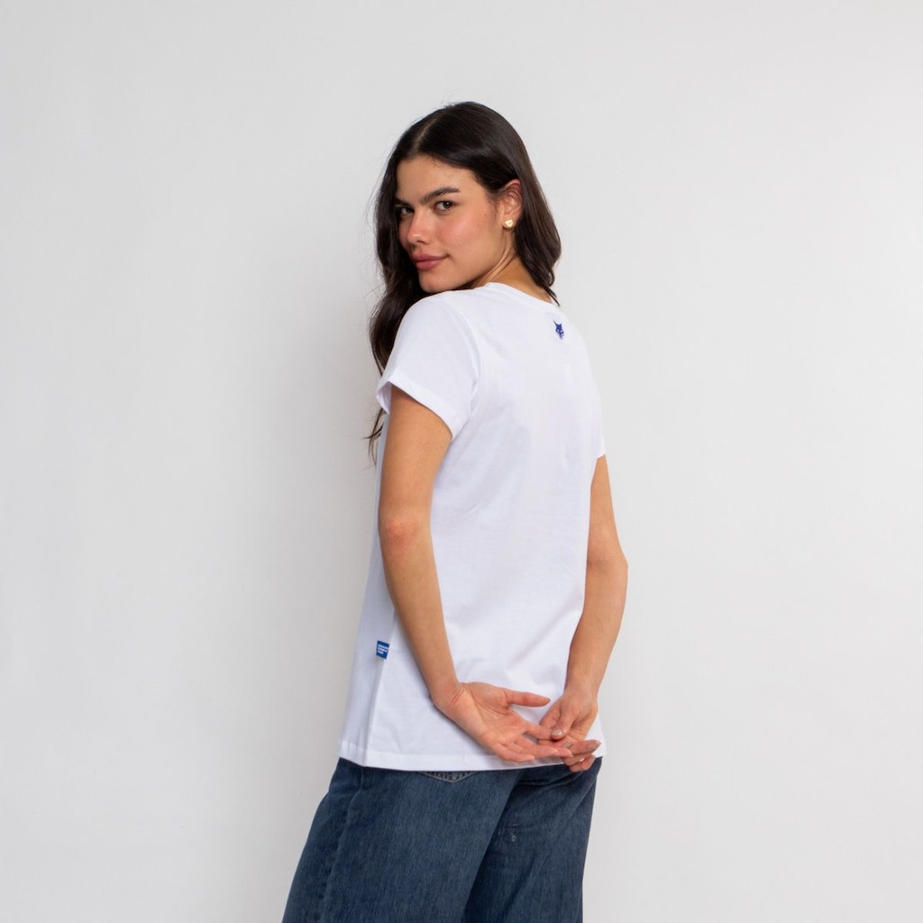 Imagem 5 do produto Camiseta Baby Look Oficial Cruzeiro Classic Sintetico Surf Center