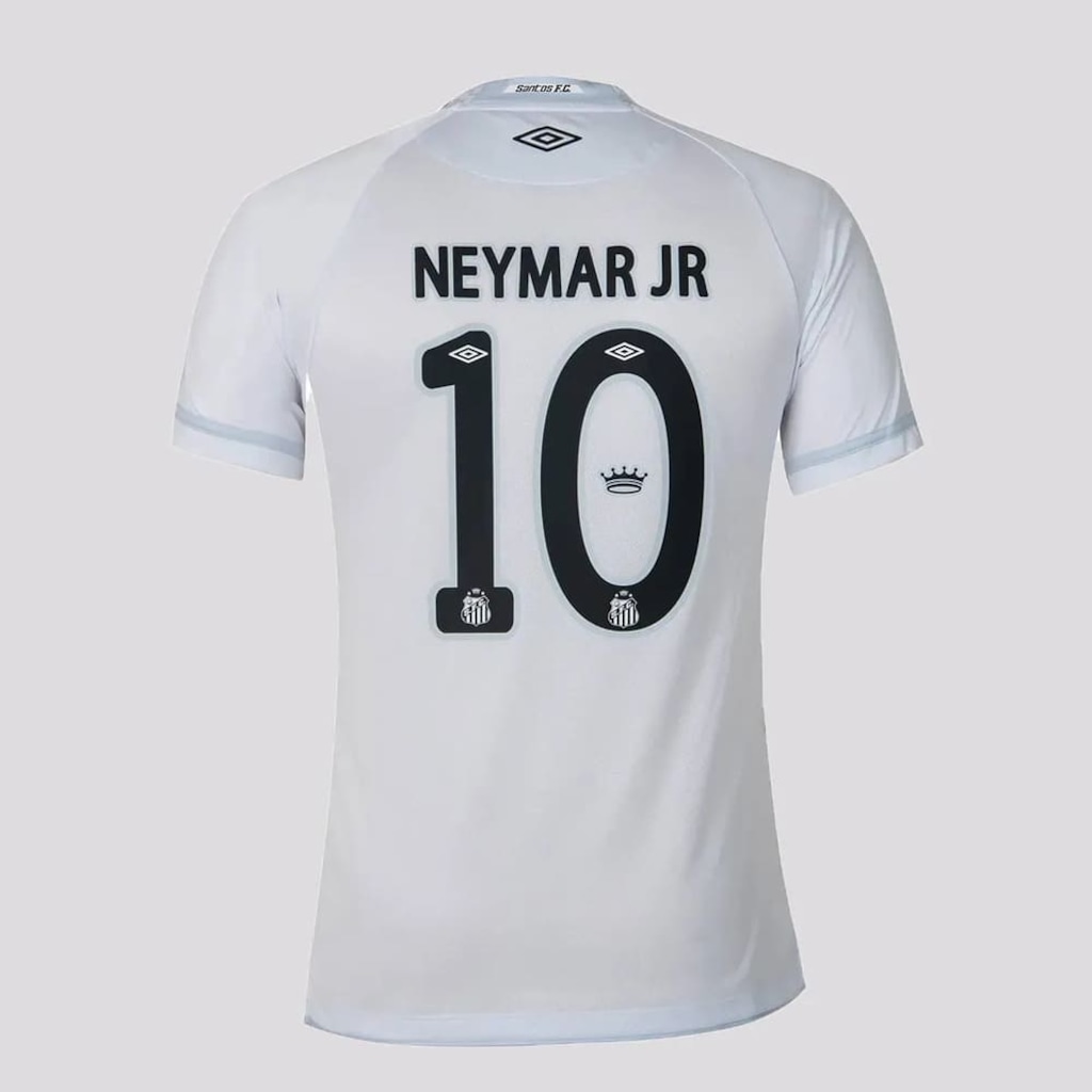 Camisa do Santos I Umbro 25/26 Jogador Neymar Jr 10 Masculina