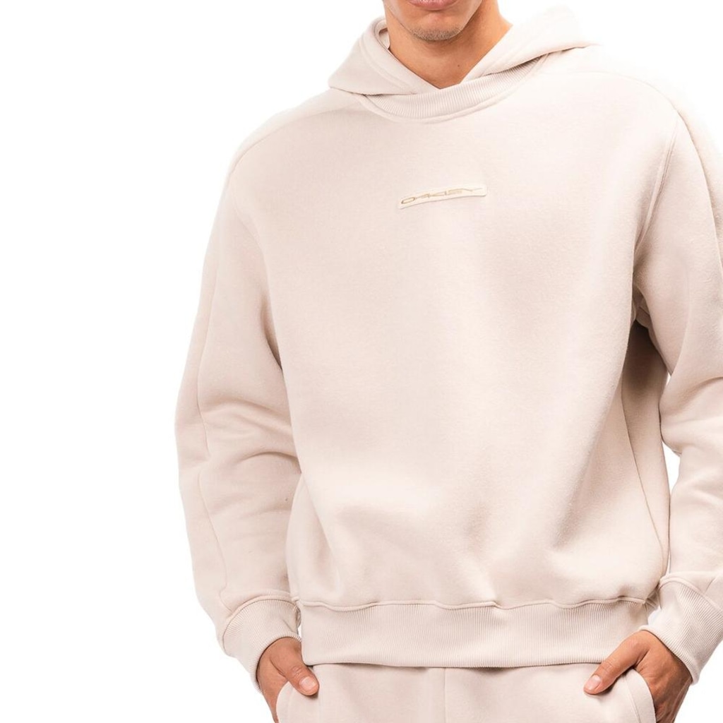 Blusão de Moletom Masculino Oakley Canguru Soho WT25 Humus com capuz