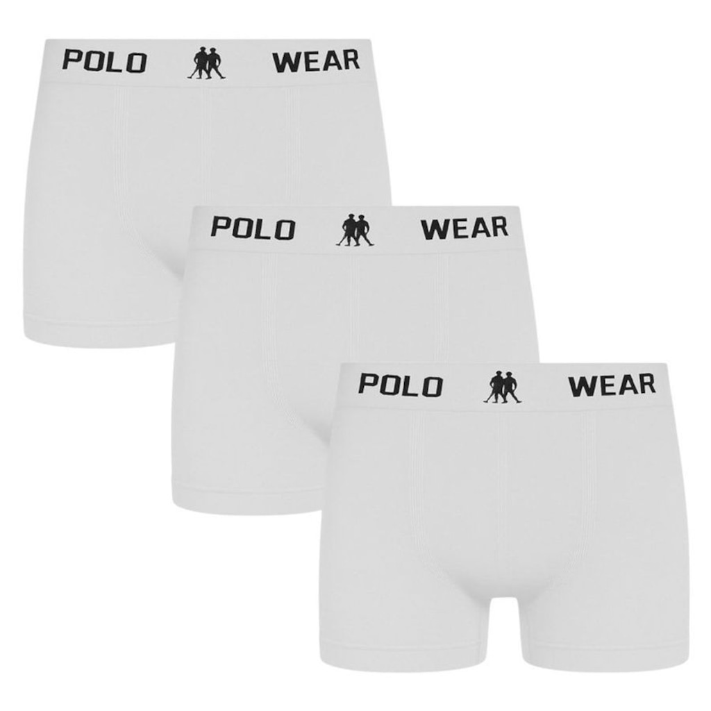 Cueca Boxer Polo Wear - 3 Unidades - Masculina