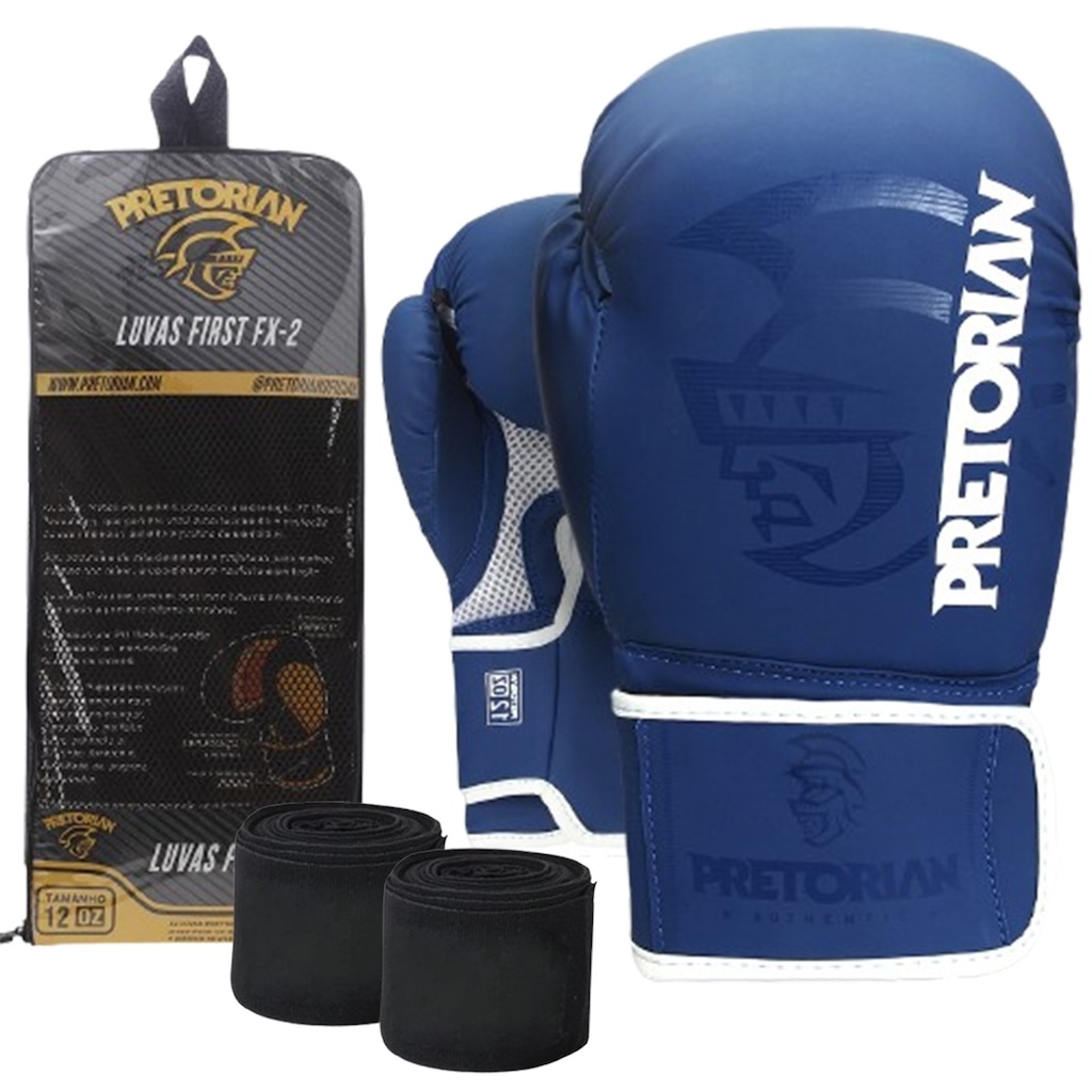 Luva de Boxe/Muay Thai First FX2 + Bandagem Extra