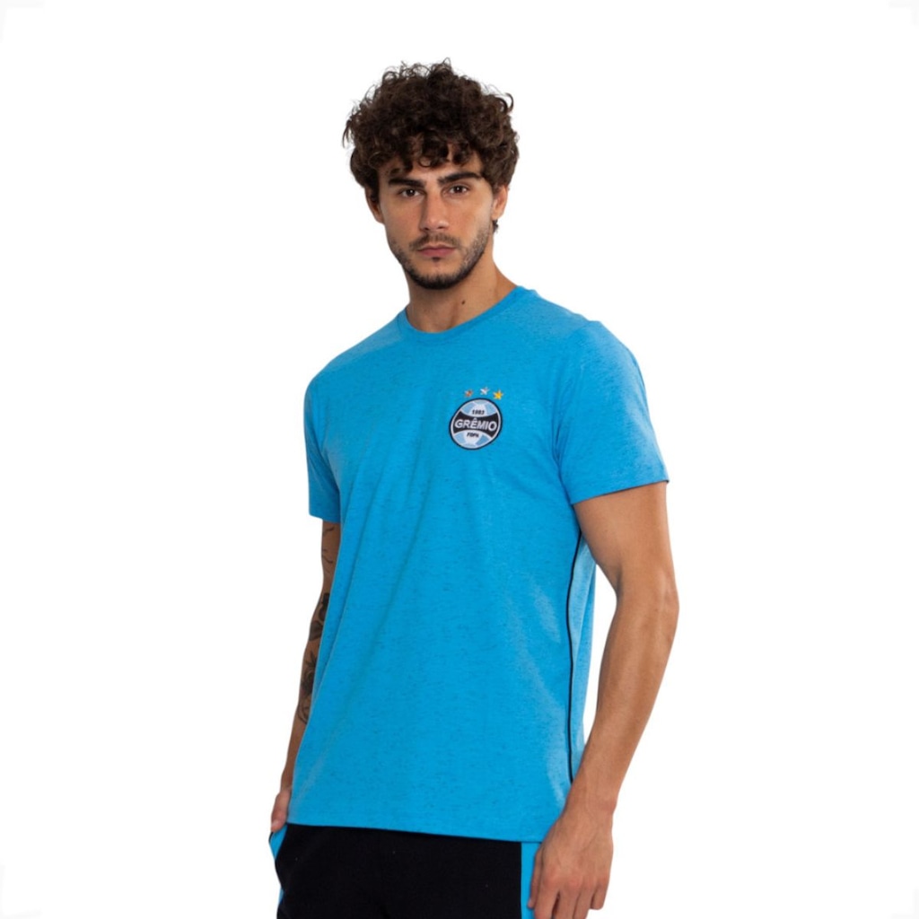 Camiseta do Grêmio Classica Oficial Mesclado Surf Center Masculina