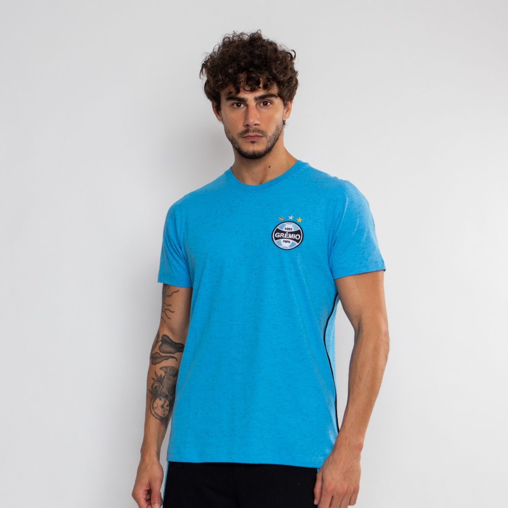 Imagem 4 do produto Camiseta do Grêmio Classica Oficial Mesclado Surf Center Masculina