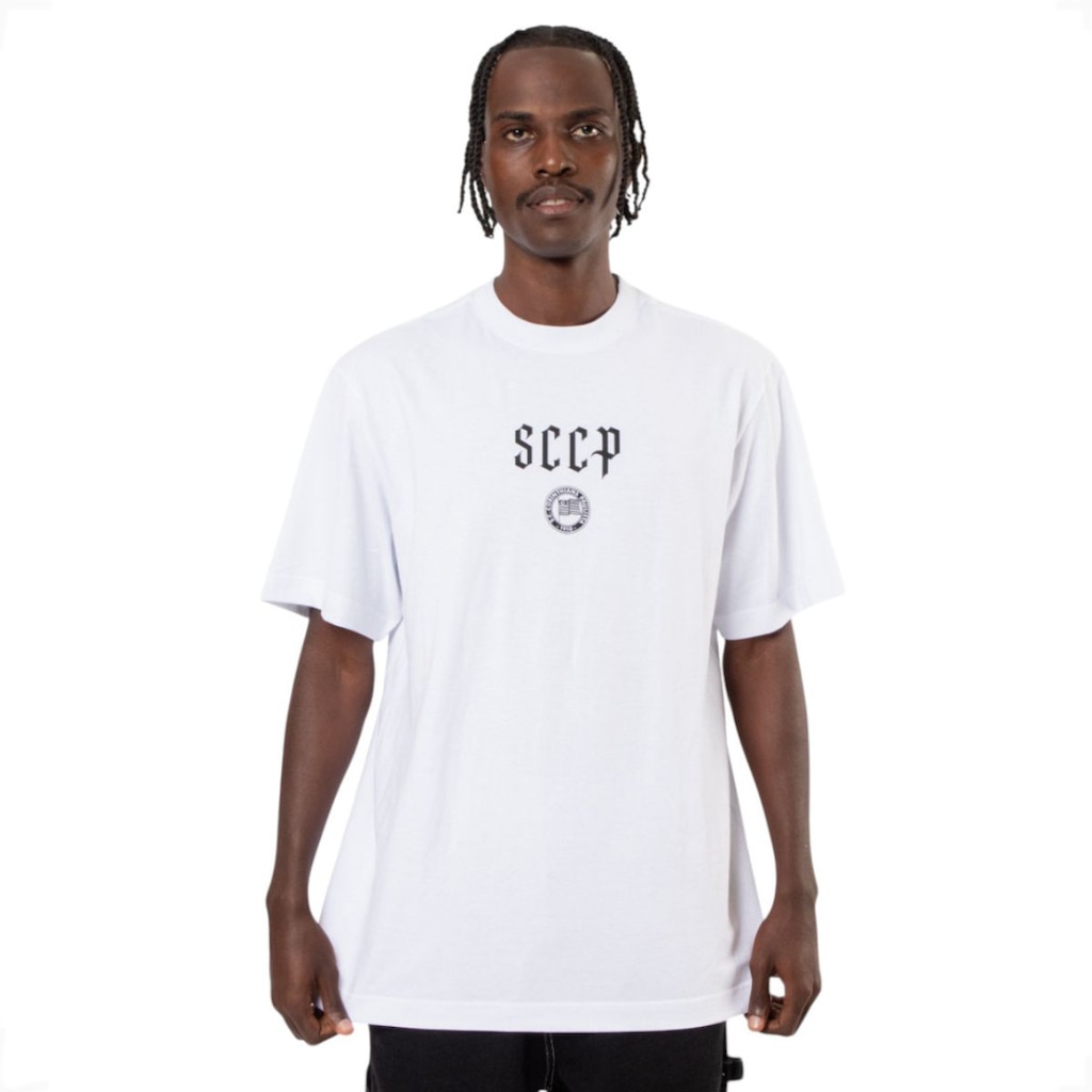 Camiseta do Corinthians Oficial Oversized SCCP Surf Center Masculina