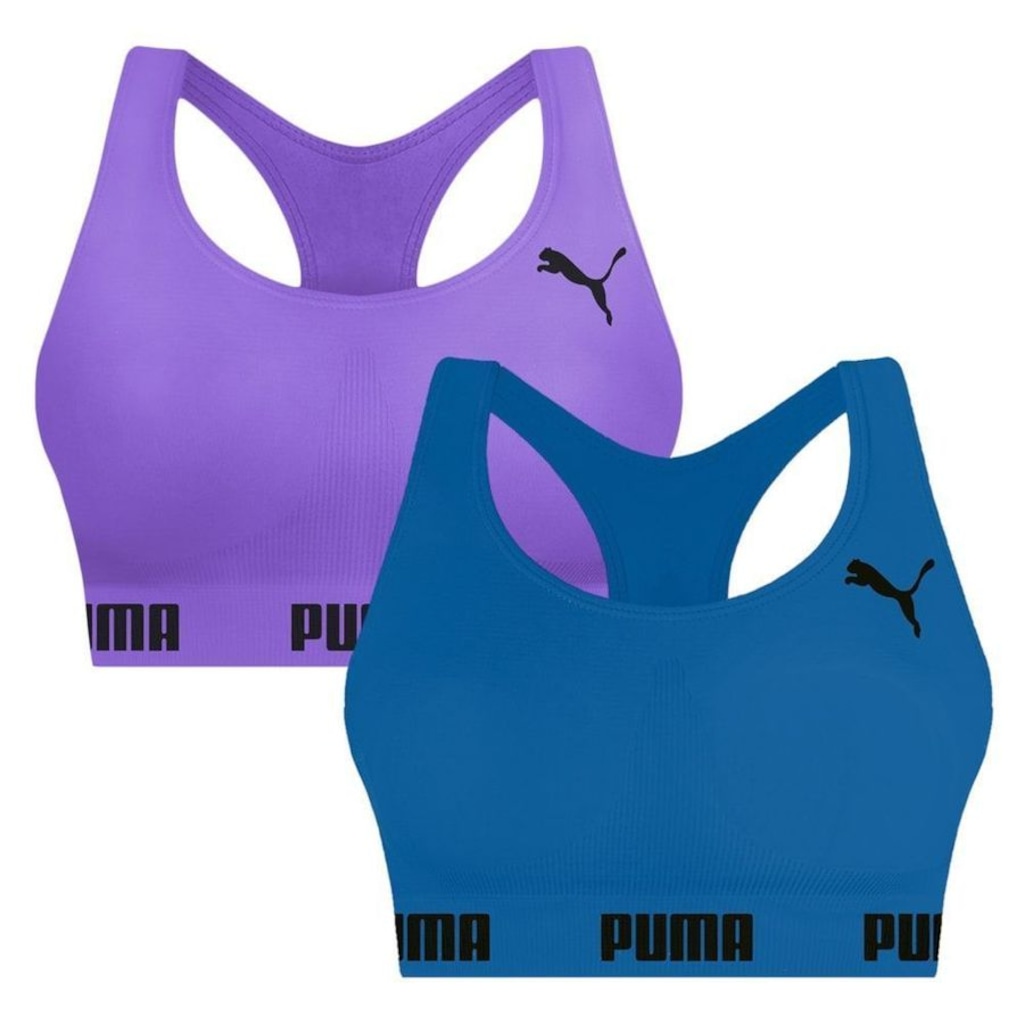Top Puma Nadador sem Costura - 2 Unidades - Feminino