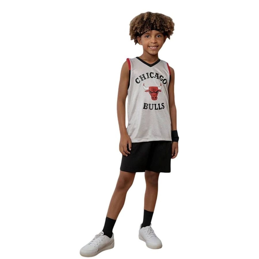 Camiseta Regata Infantil Braziline Chicago Bulls Sandbox