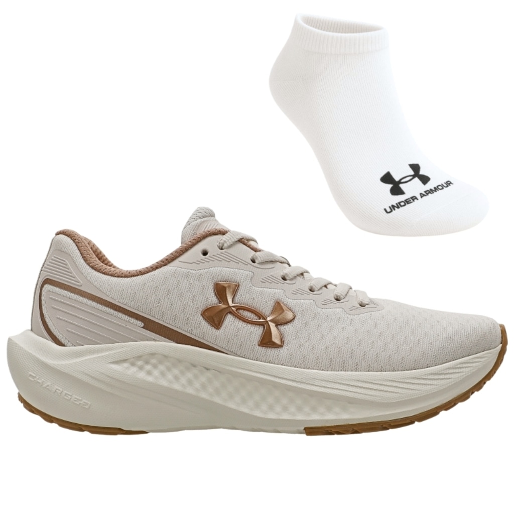 Kit Tênis Feminino Under Armour Charged Wing 2 + Meia