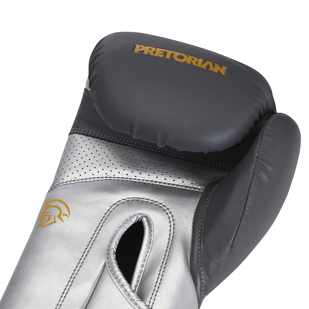 Imagem 3 do produto Kit Luva Boxe Muay Thai Elite Pretorian + 2 Par Bandagem + Bucal