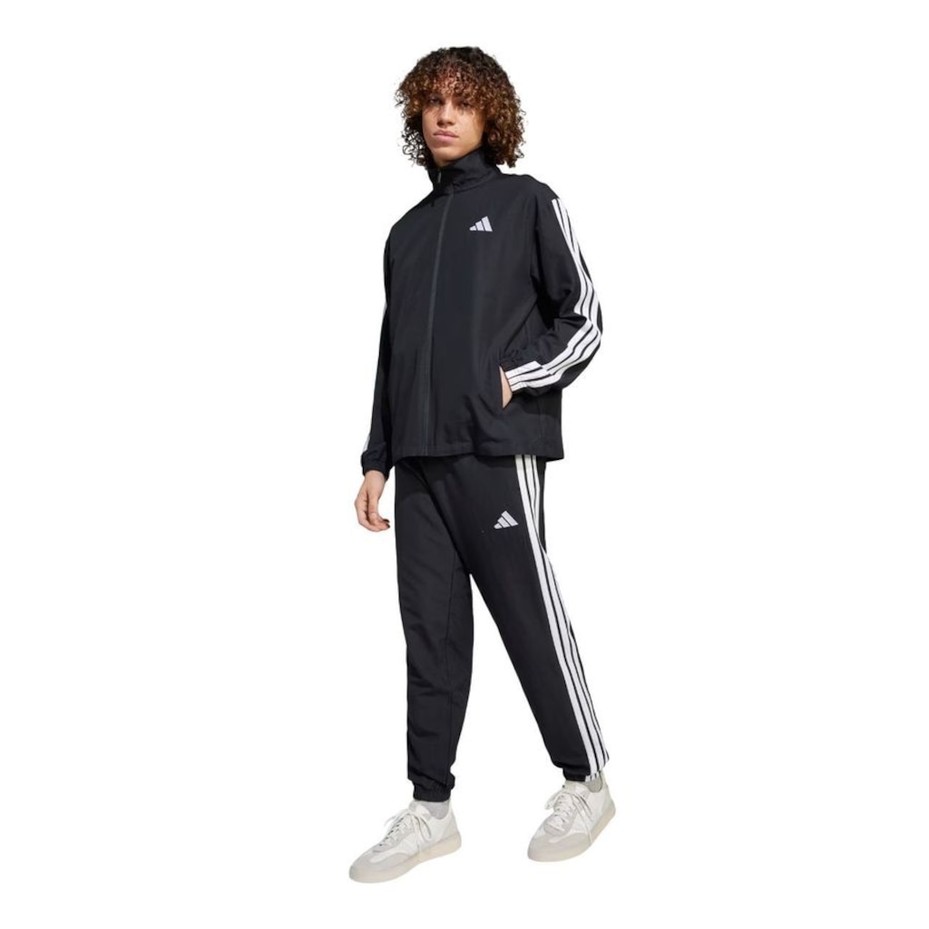 Agasalho Masculino adidas Sportswear Basic Três Listras