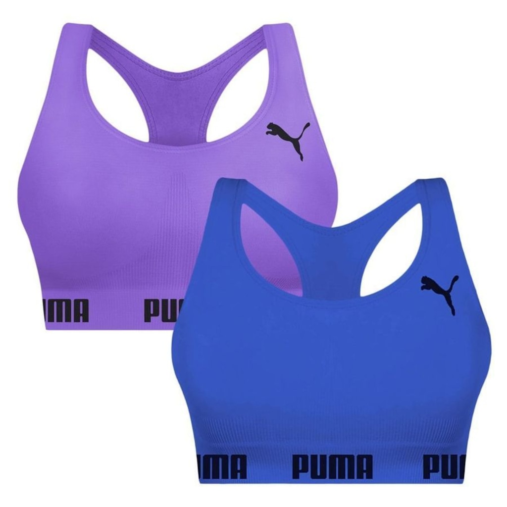 Top Puma Nadador sem Costura - 2 Unidades - Feminino