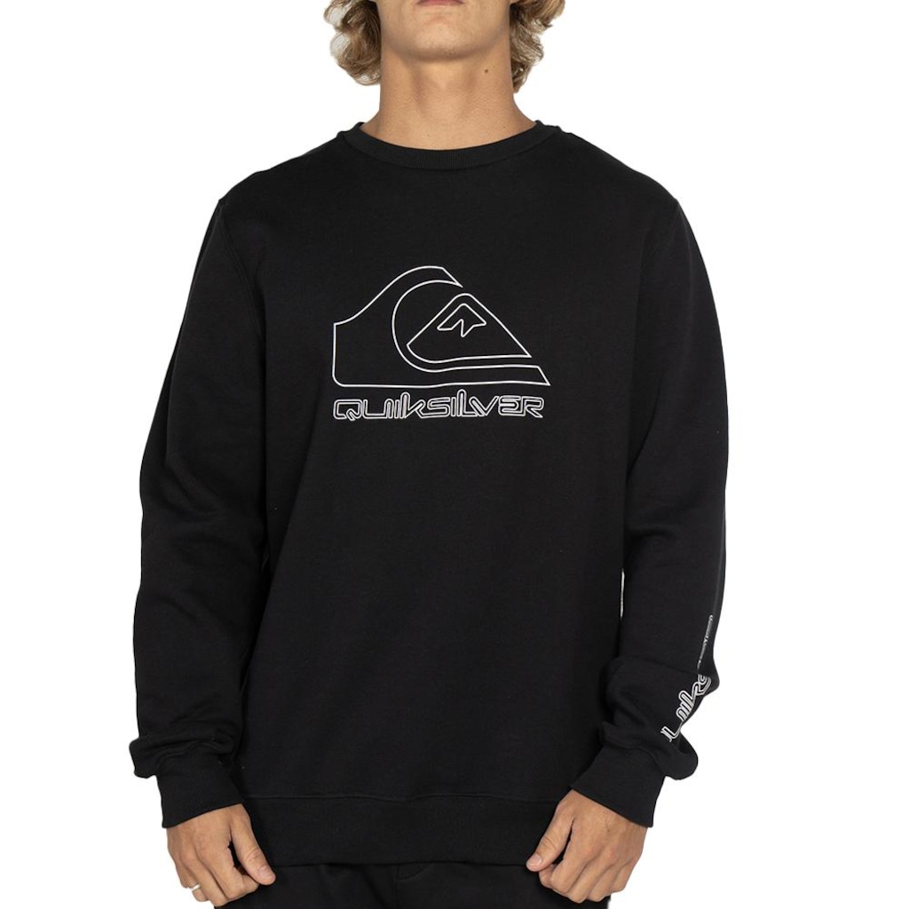 Blusão de Moletom Quiksilver Careca New Tour WT25 Masculino