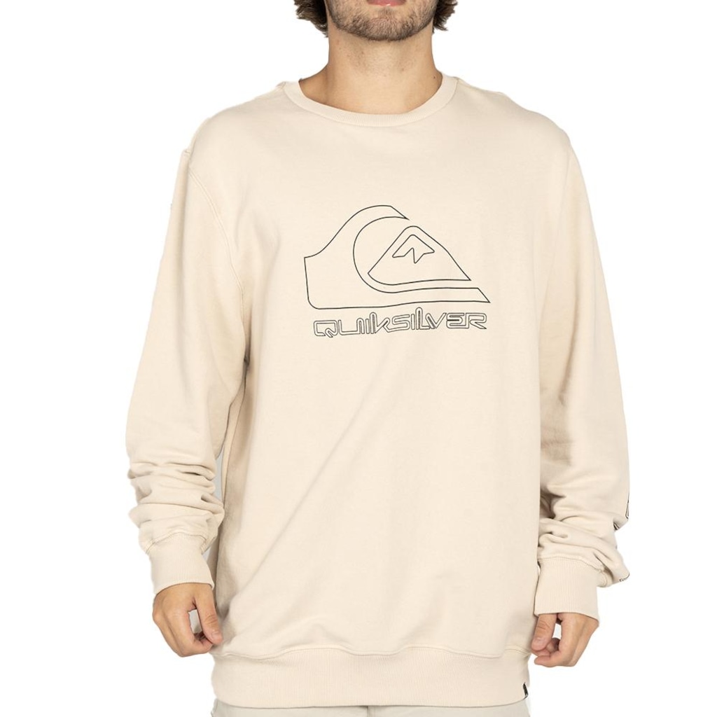 Blusão de Moletom Quiksilver Careca New Tour WT25 Masculino