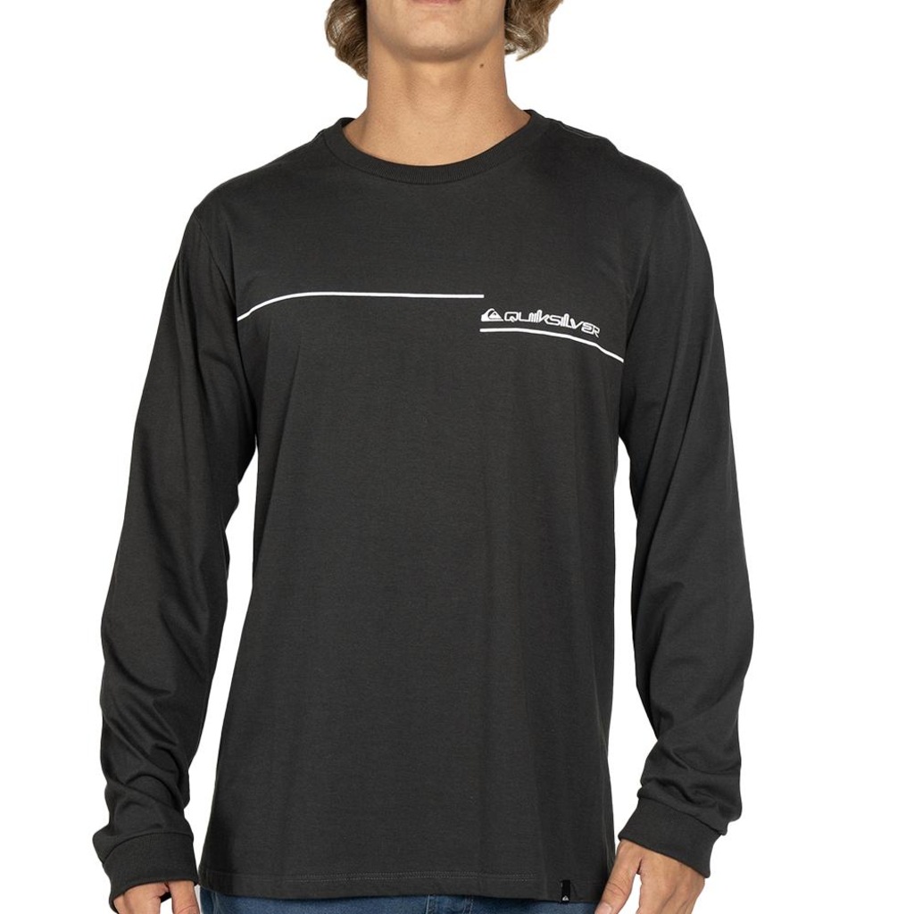 Camiseta Quiksilver Manga Longa New Lines WT25 Masculina
