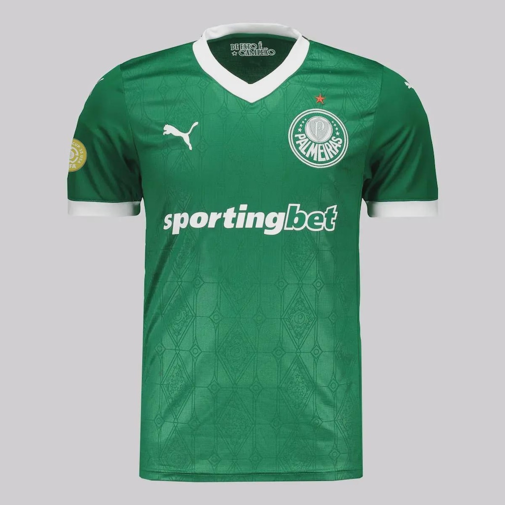 Camisa do Palmeiras Puma I 2025 Patch Mundial de Clubes Masculina - Foto 1