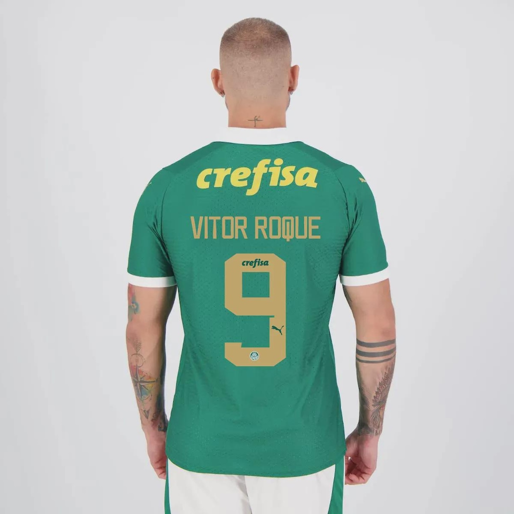 Camisa do Palmeiras I 24/25 Puma Jogador 9 Vitor Roque Masculina