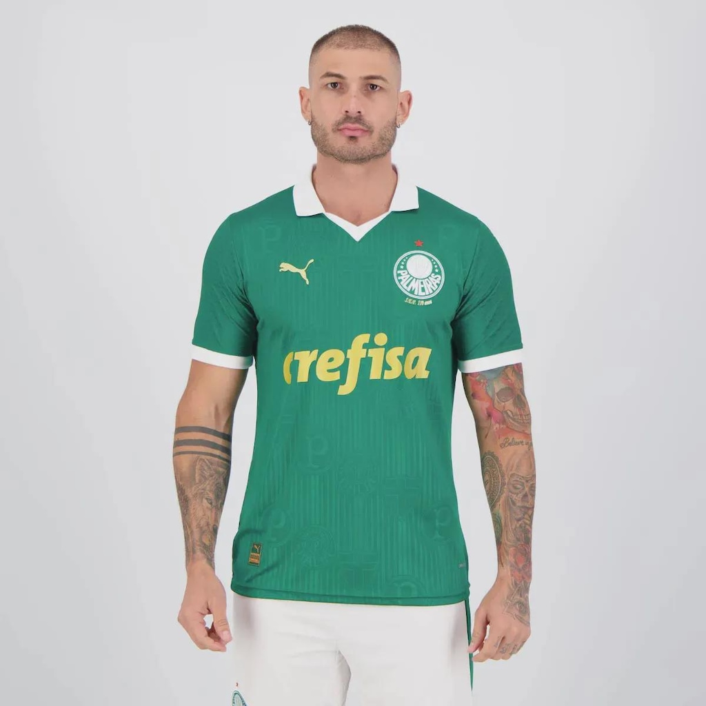 Imagem 2 do produto Camisa do Palmeiras I 24/25 Puma Jogador 9 Vitor Roque Masculina