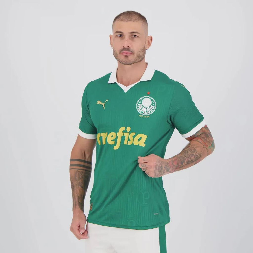 Imagem 4 do produto Camisa do Palmeiras I 24/25 Puma Jogador 9 Vitor Roque Masculina