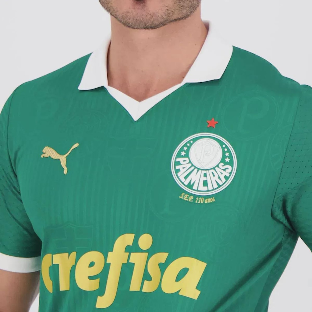Imagem 5 do produto Camisa do Palmeiras I 24/25 Puma Jogador 9 Vitor Roque Masculina