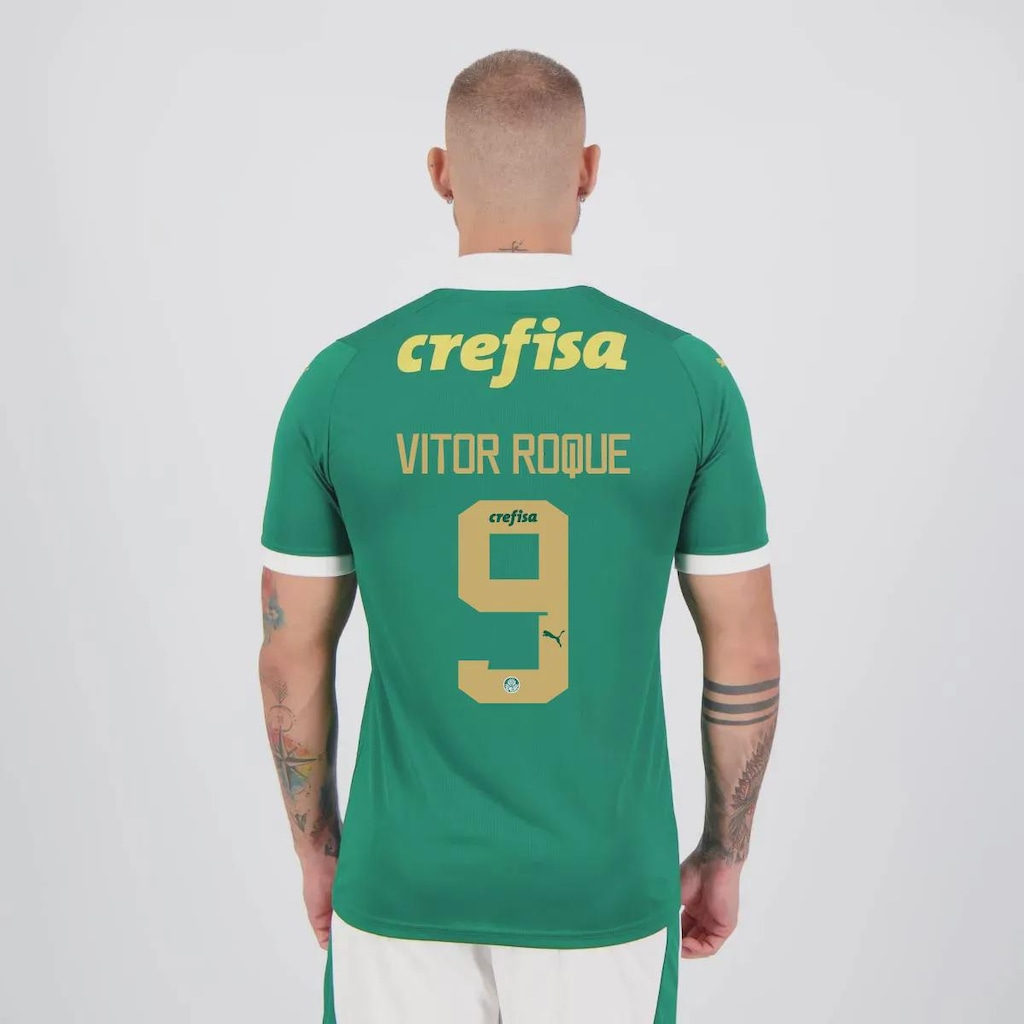 Camisa do Palmeiras I 24/25 Puma 9 Vitor Roque Masculina
