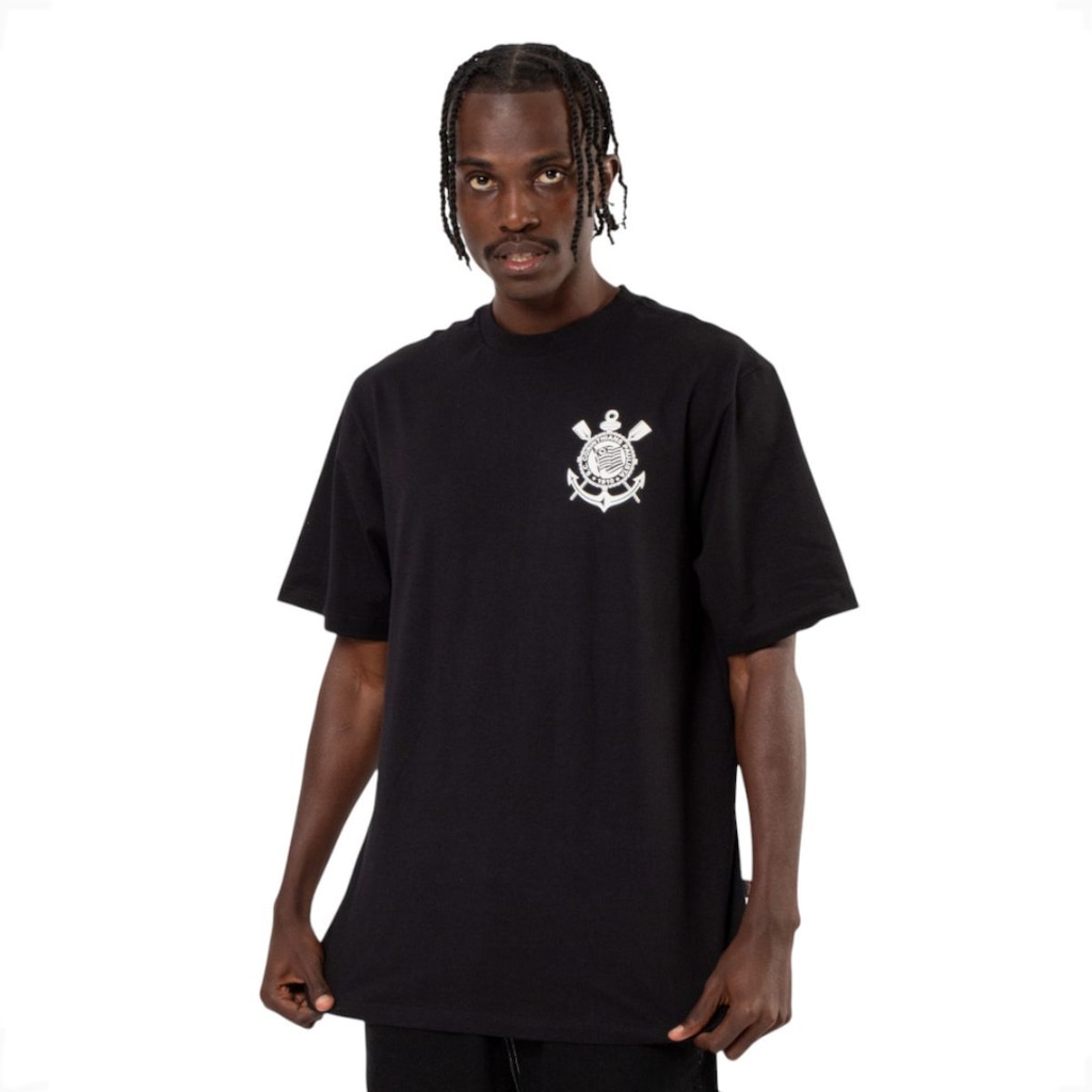 Camiseta do Corinthians Oficial Estampada Surf Center Masculina