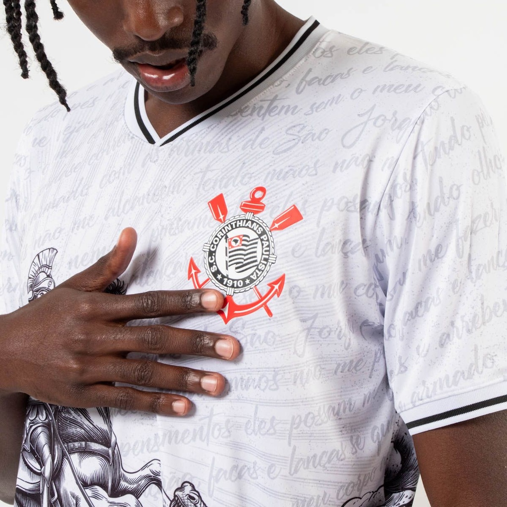 Imagem 4 do produto Camiseta do Corinthians Oficial Jogai Por Nós Surf Center Masculina