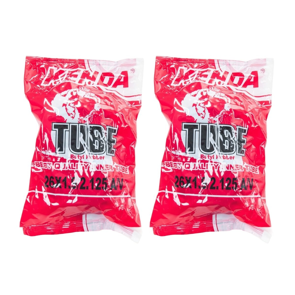 Kit 2 Unidades de Câmara de ar aro 26 x 1.9/2.125 Kenda bico grosso 35 mm