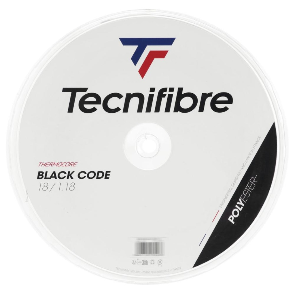 Corda Tecnifibre Black Code 18 1.18mm - Rolo com 200 Metros