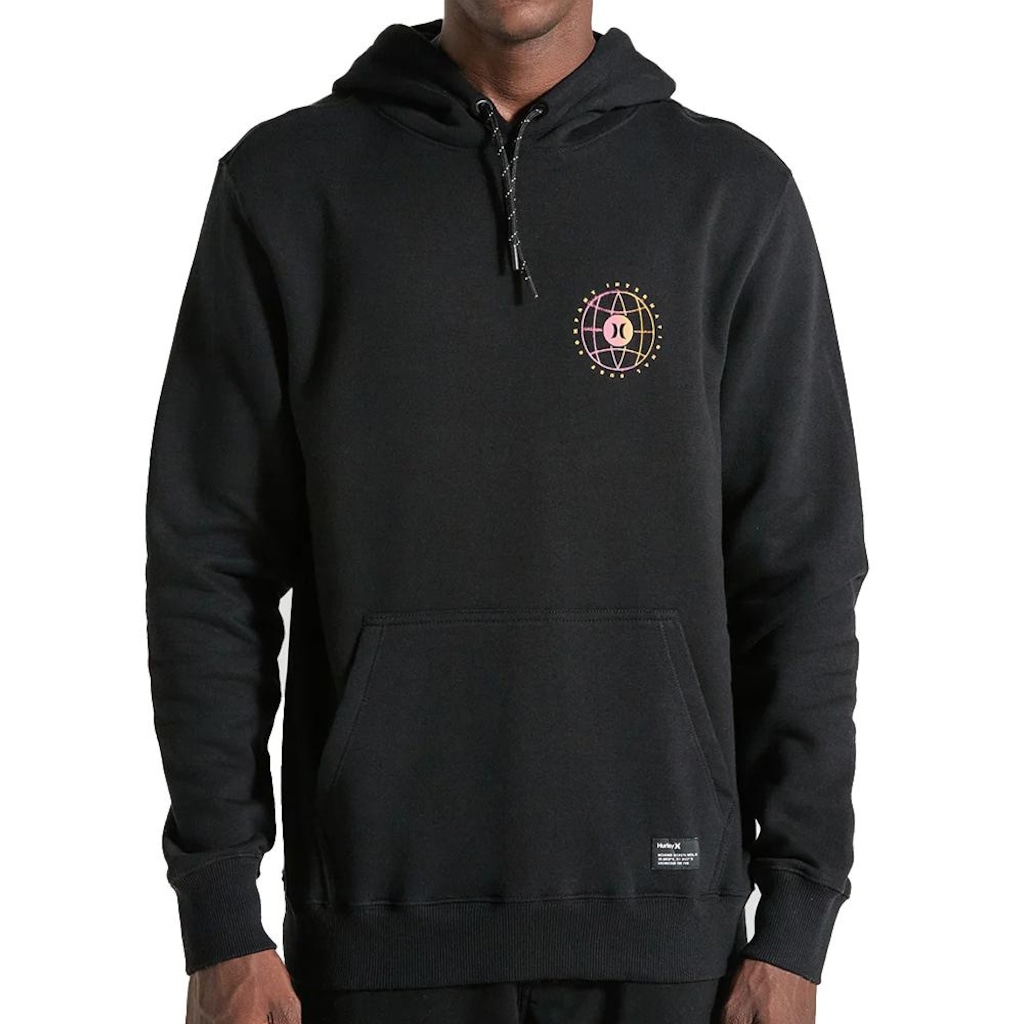 Blusão de Moletom Masculino Hurley Level com Capuz