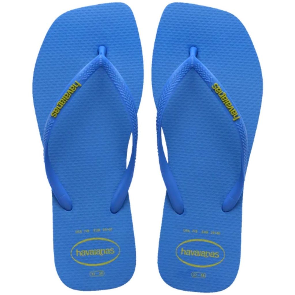 Chinelo Havaianas Slim Square Logo Pop Up Feminino