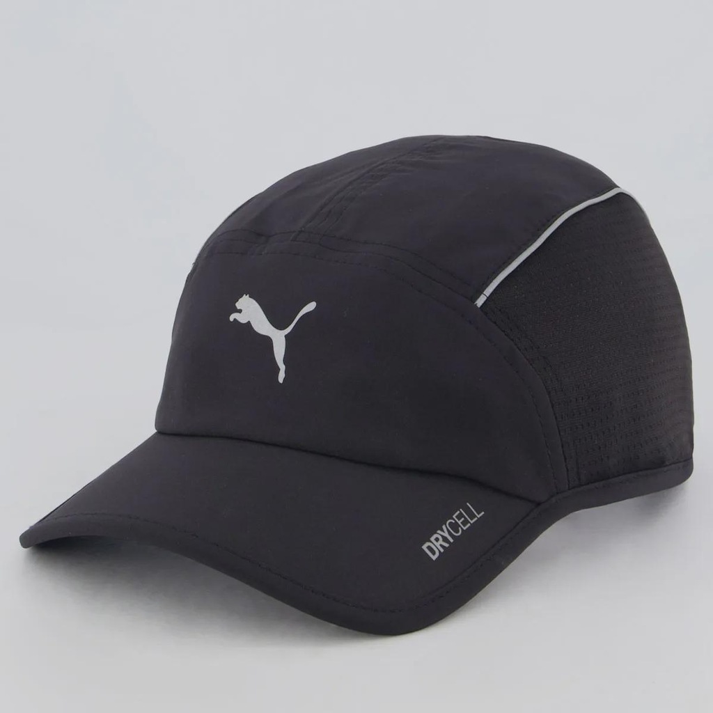 Boné Adulto Puma Runner Logo Aba Curva - Foto 1