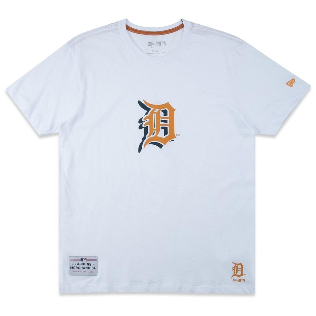 Camiseta Masculina New Era Detroit Tigers Core