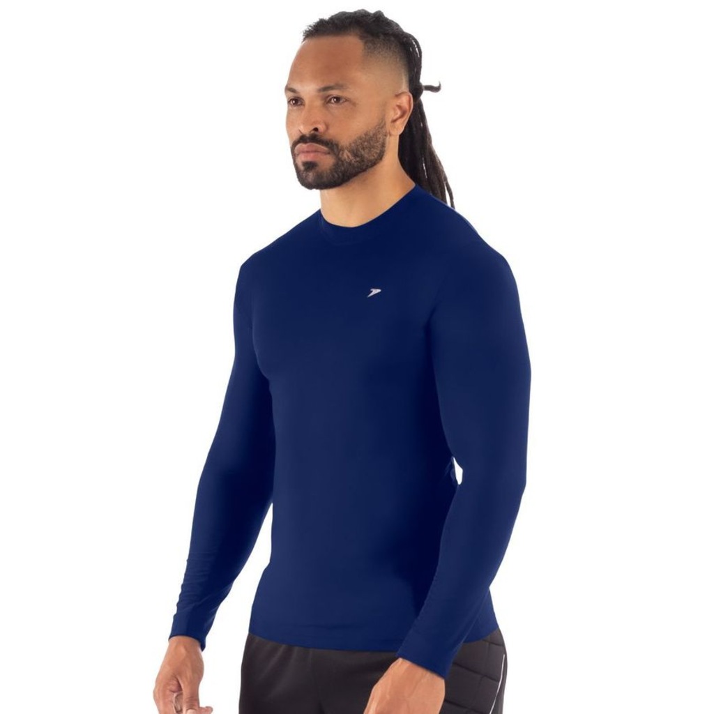 Camiseta ML Poker Térmica Skin New Masculina