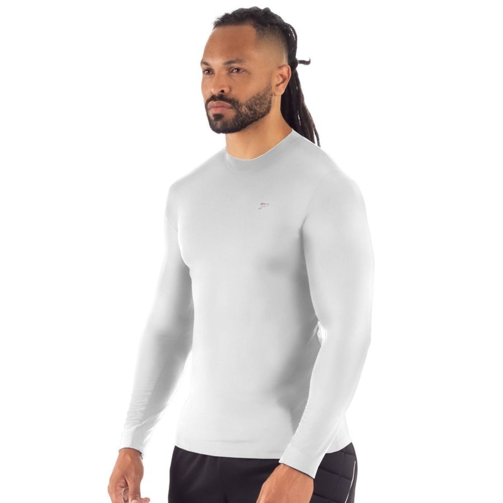 Camiseta ML Poker Térmica Skin New Masculina