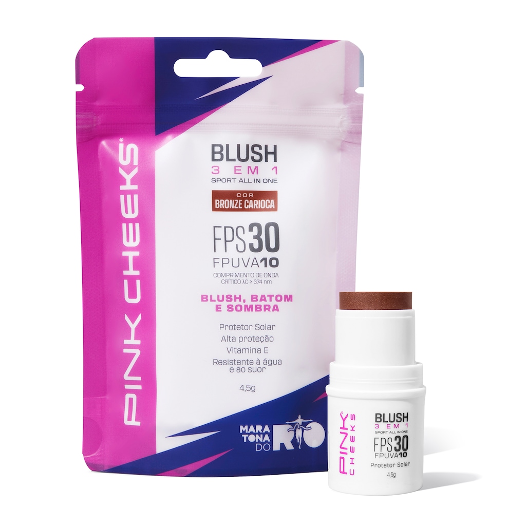 Imagem 4 do produto Blush All in One Pink Cheeks MDR FPS30 FPUVA10 4,5g - Bronze Carioca