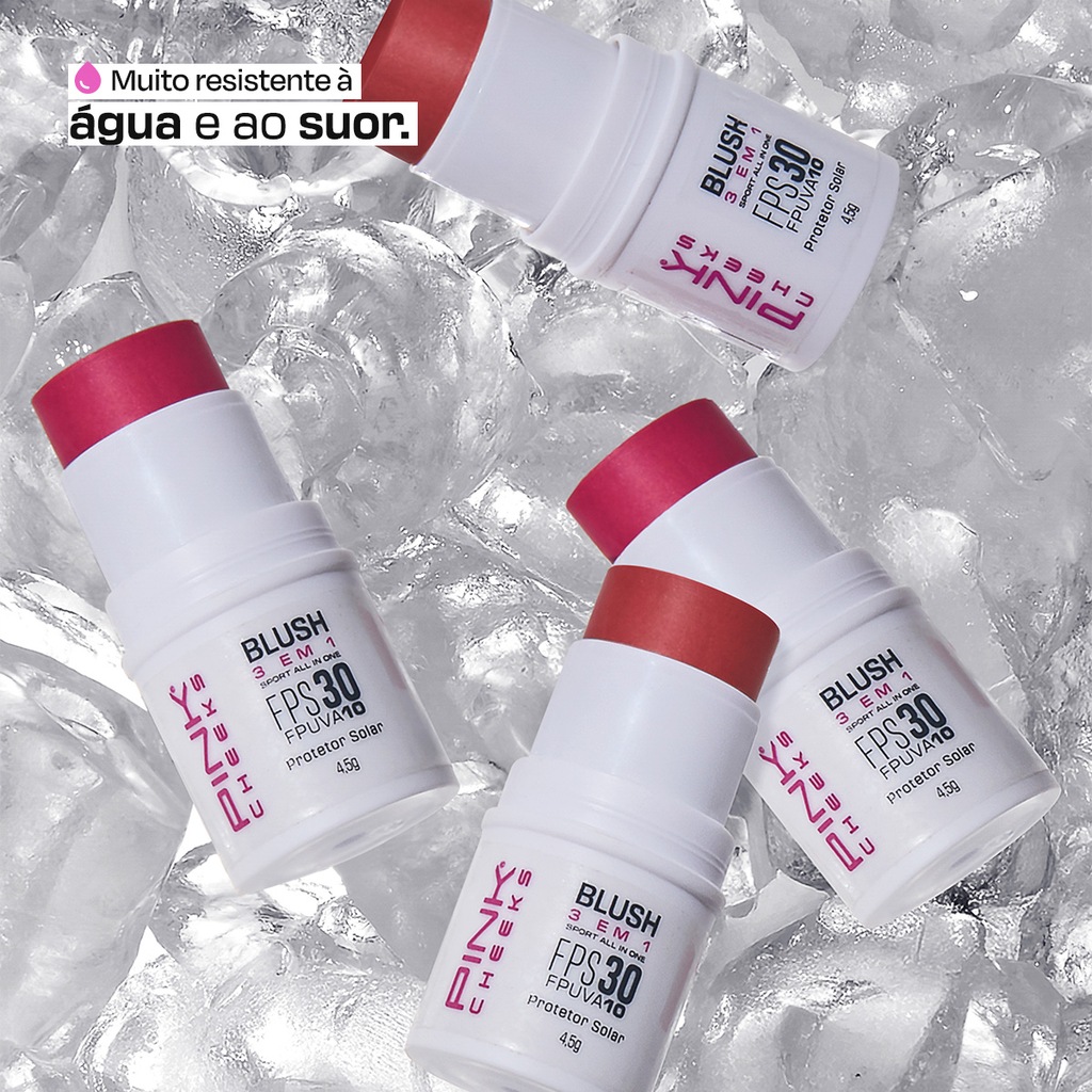 Imagem 4 do produto Blush All in One Pink Cheeks FPS30 FPUVA10 4,5g Red Cherry