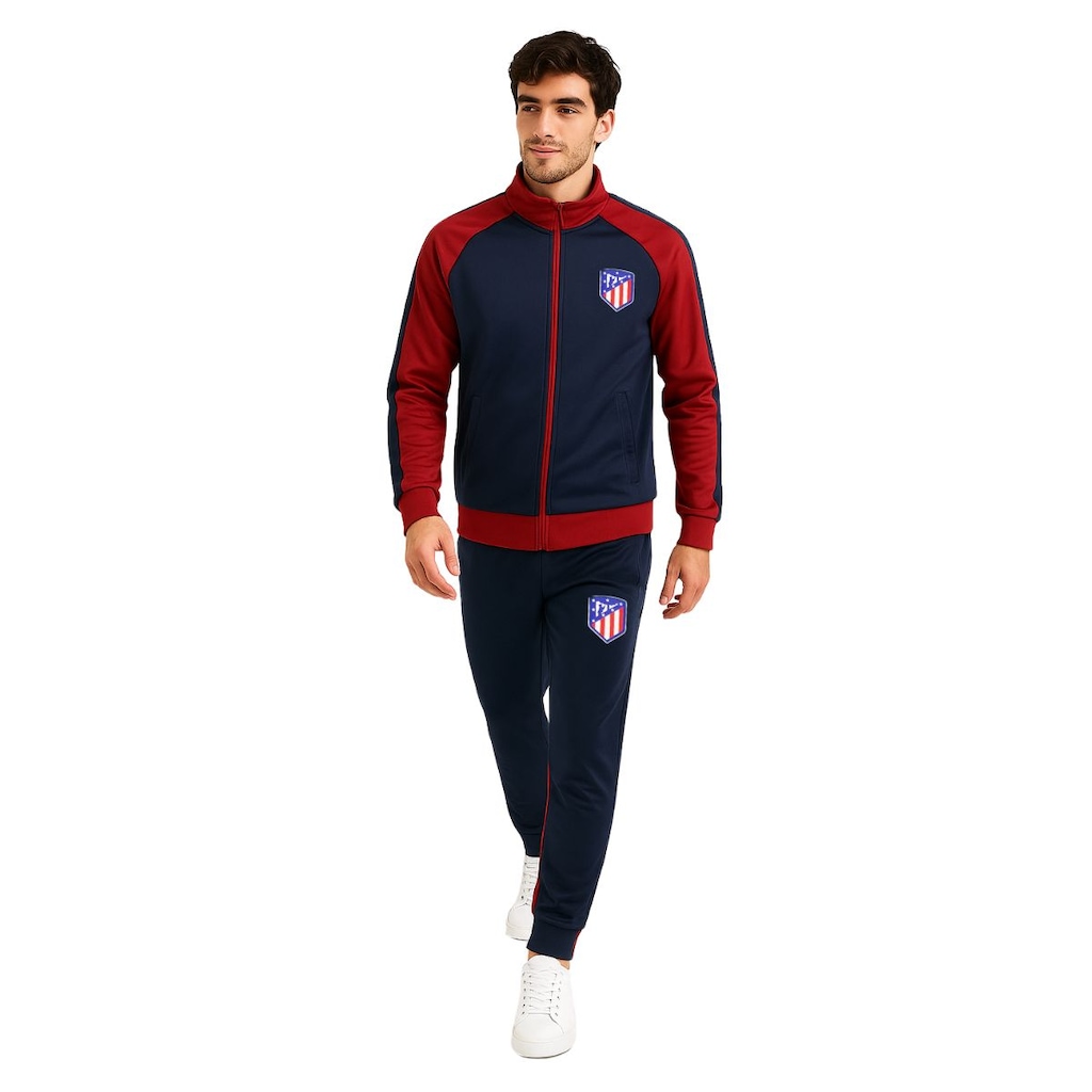 Agasalho Masculino Jaqueta Calça Atlético De Madrid Trilobal