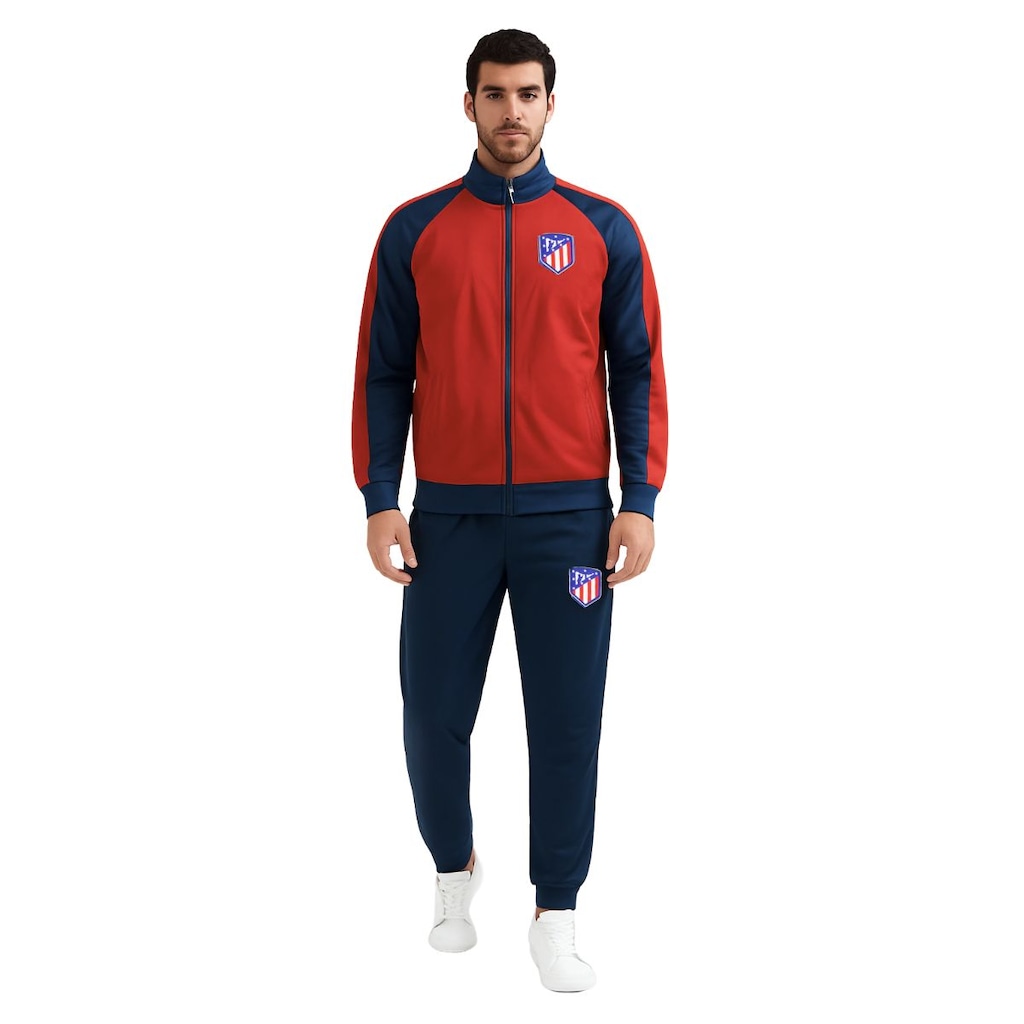 Agasalho Masculino Jaqueta Calça Atlético De Madrid Trilobal