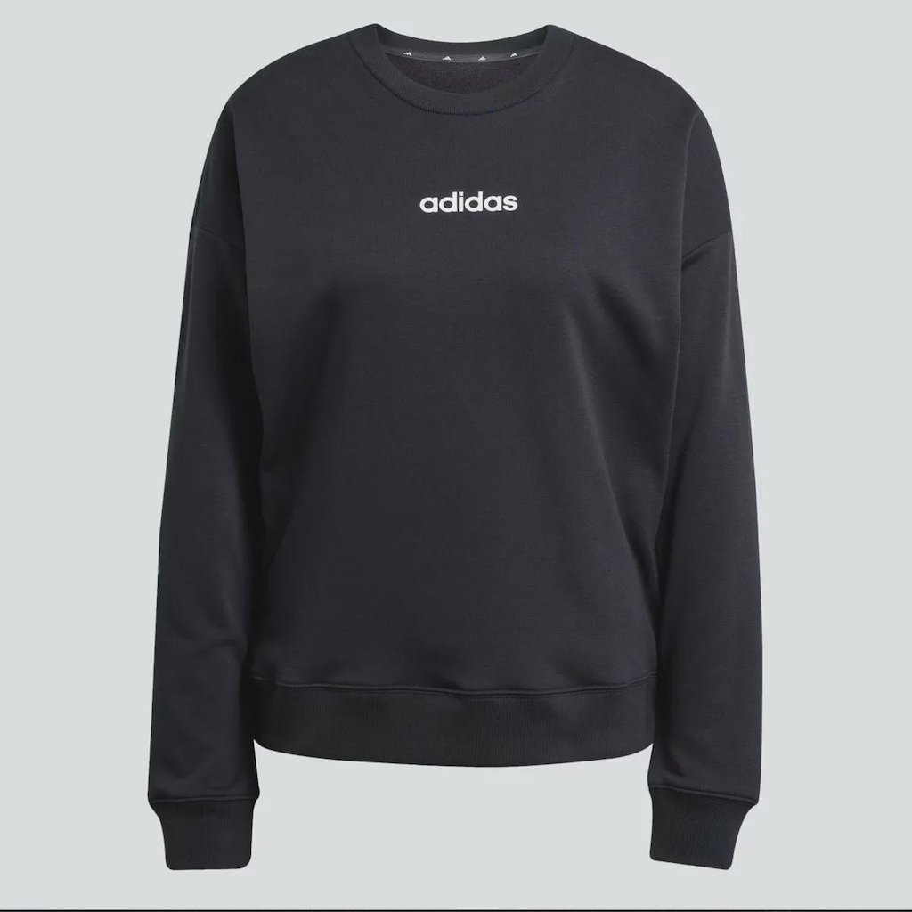 Imagem 5 do produto Blusão de Moletom Feminino adidas sem Capuz Logo Linear Feminino