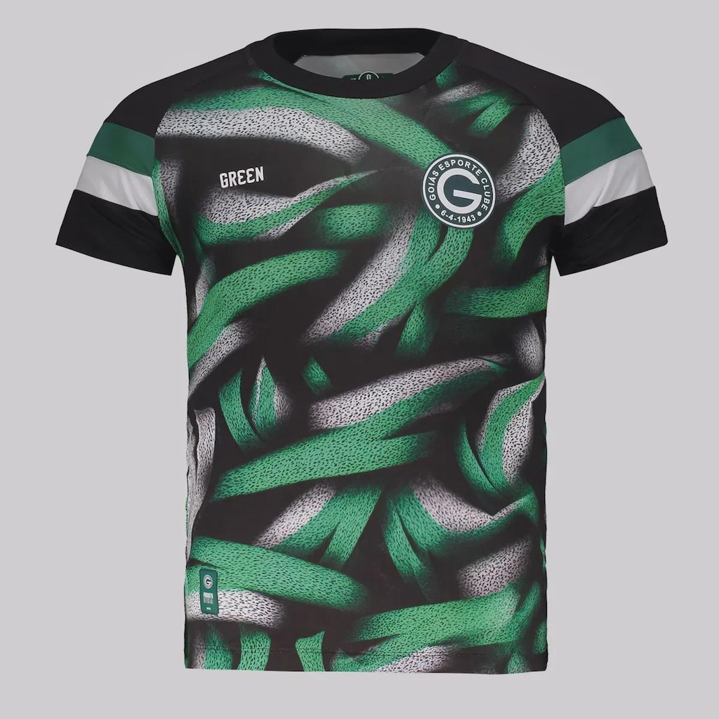 Camisa do Goiás 24/25 Gr33n Aquecimento Infantil
